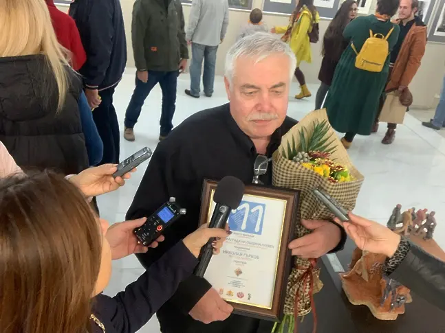Специален поздрав от председателя на СБХ за юбилея на художника Николай Гърков