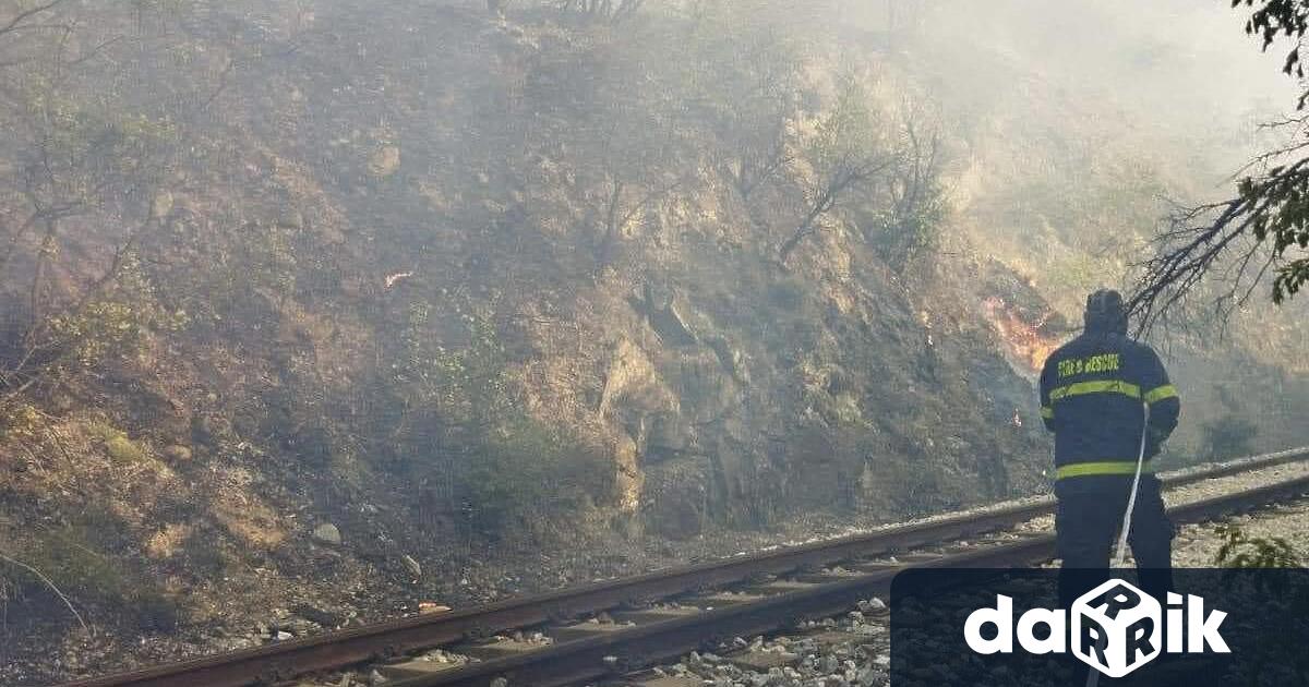 Пожар е избухнал в Кресненското дефиле между ЖПспирка Пейо Яворов