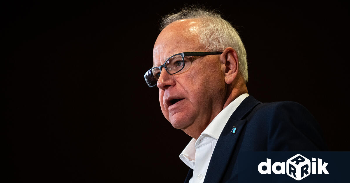 Кандидатът за президент на Демократическата партия Камала Харис избра губернатора