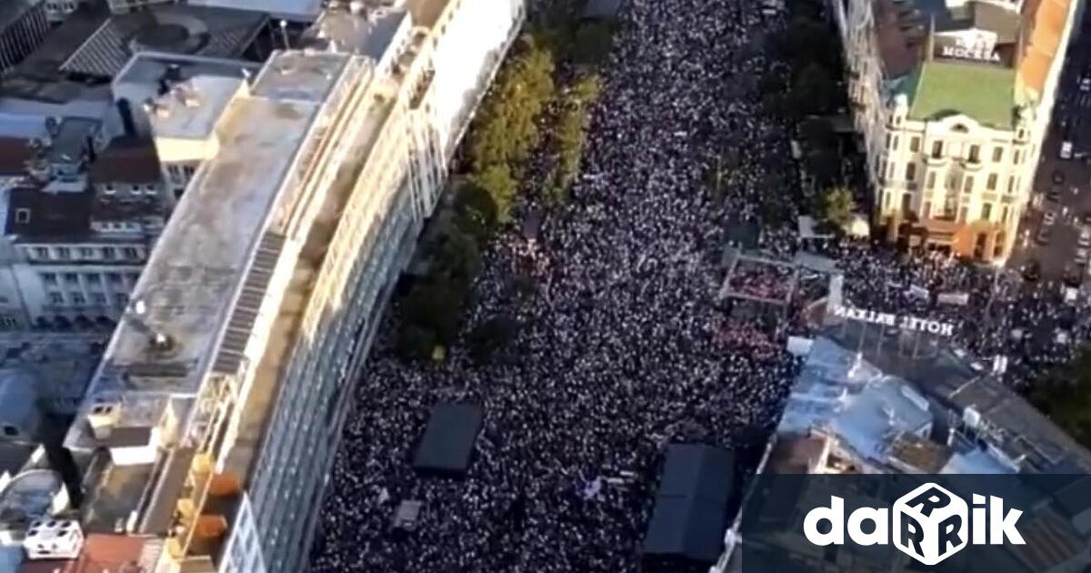 След като един от най големите протести в центъра на Белград