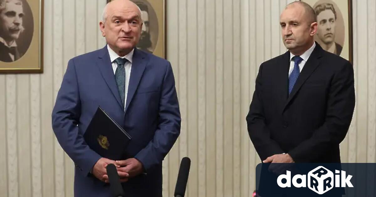 Старият но обновен служебен кабинет на Димитър Главчев ще положи