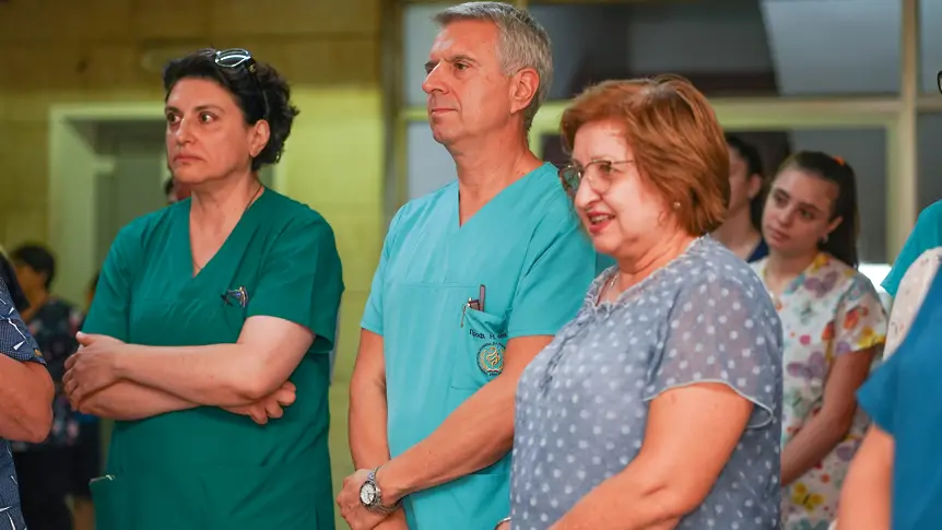 Клиниката по нефрология в УМБАЛ „Д-р Георги Странски“ получи официално името Клиника по нефрология „Д-р Ангел Монов“