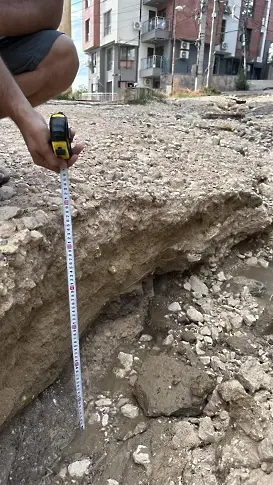 Улица във Варна пропадна след пороя