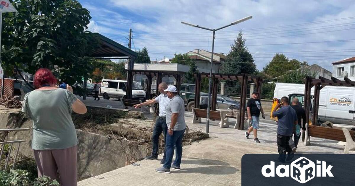 Частичното бедствено положение в Белослав който понесе щети след обилните