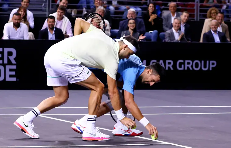  Гришо надделя Новак в невиждано тенис-шоу в София: Вижте най-интересните моменти (ВИДЕО) 