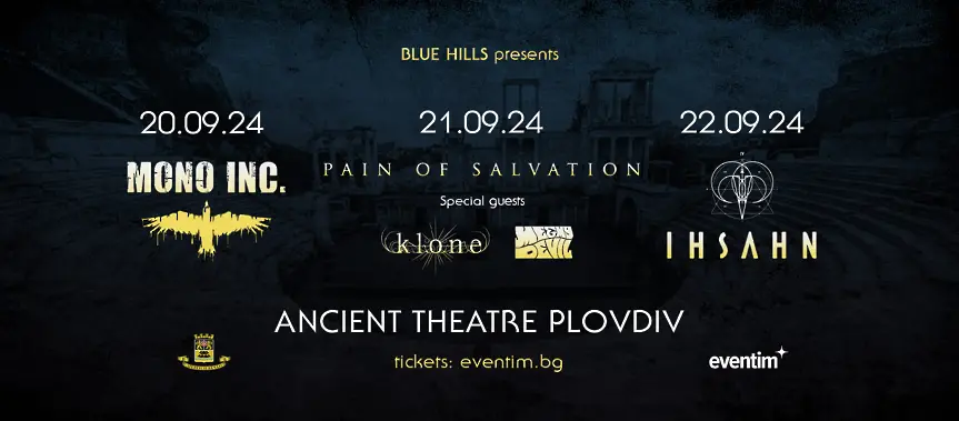 Три невероятни вечери с Mono Inc, Pain of Salvation и Ihsahn очакват феновете на рока в Пловдив