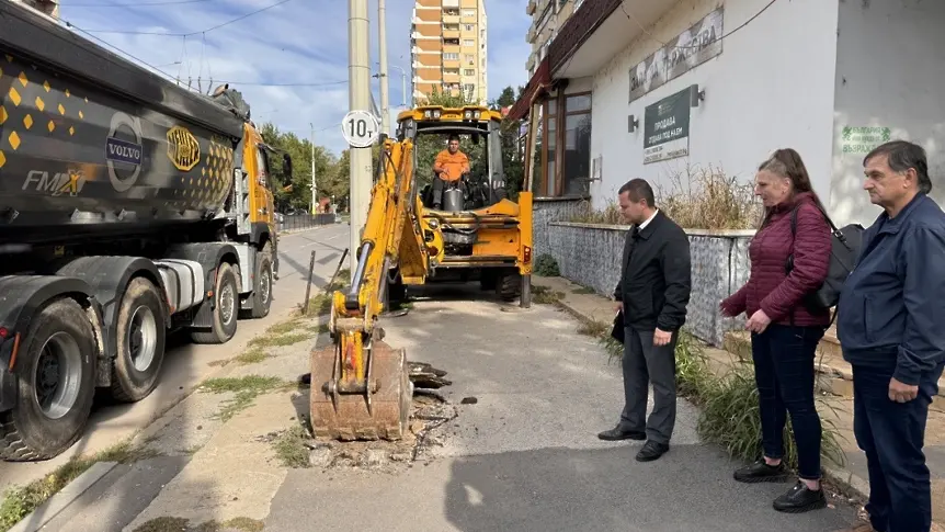 Започна дългоочакваният ремонт на улиците „Плиска“, „Доростол“ и „Тулча“