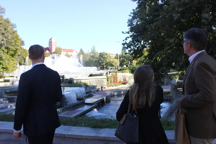 Посланикът на Нидерландия Н. Пр. Симон ван дер Бург с първо посещение в Плевен