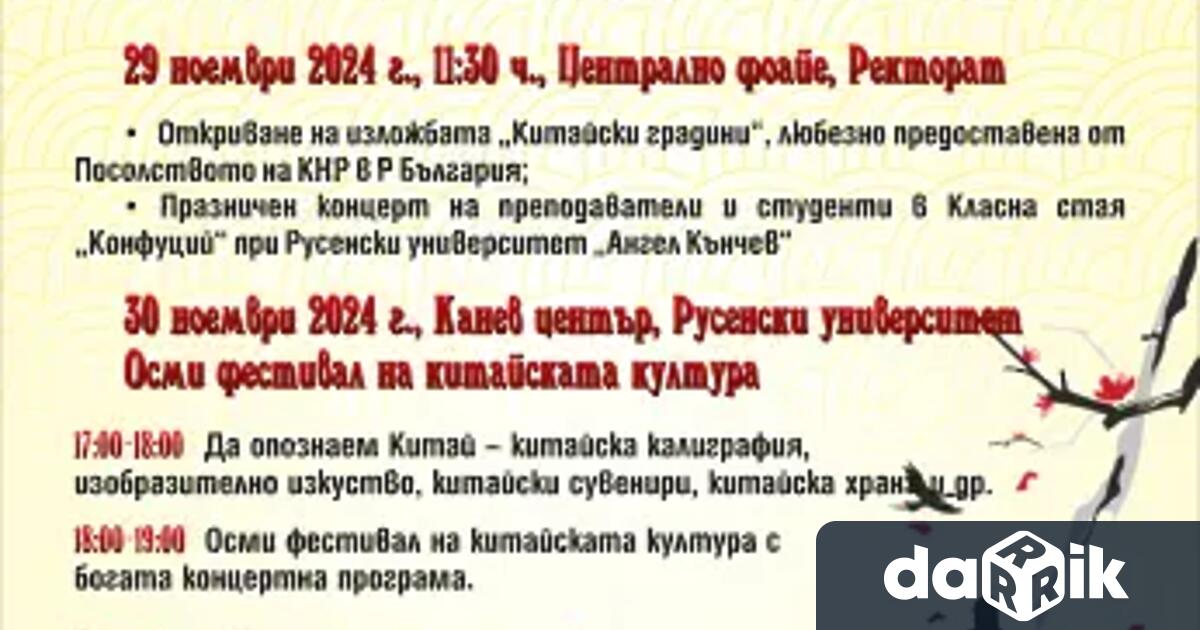 На 29 и 30 ноември 2024 г в Русенския университет