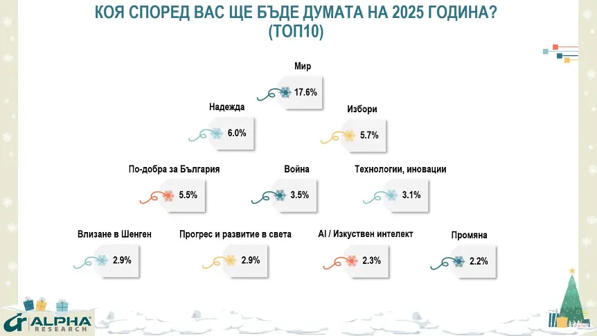  “Алфа Рисърч ”: За 22% от българите 2004 г е била сполучлива, за 24% - неприятна 