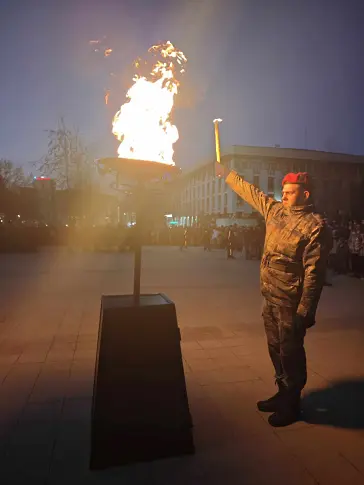  В Плевен отбелязването на Националния празник на България приключи с тържествена заря - инспекция 