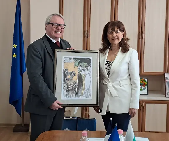  Посланикът на Франция в България Жоел Мейер гостува в Пазарджик 