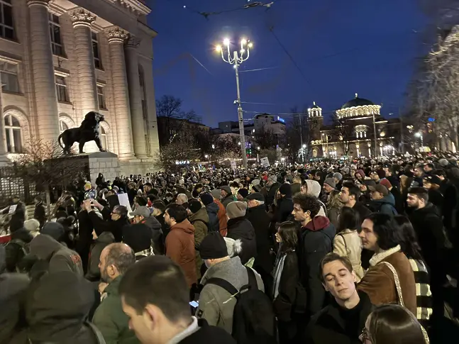 Протест в центъра на София в подкрепа на правовата държава