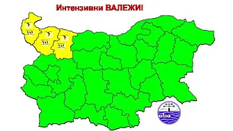 Жълт код за интензивни валежи в област Враца на  6 май 