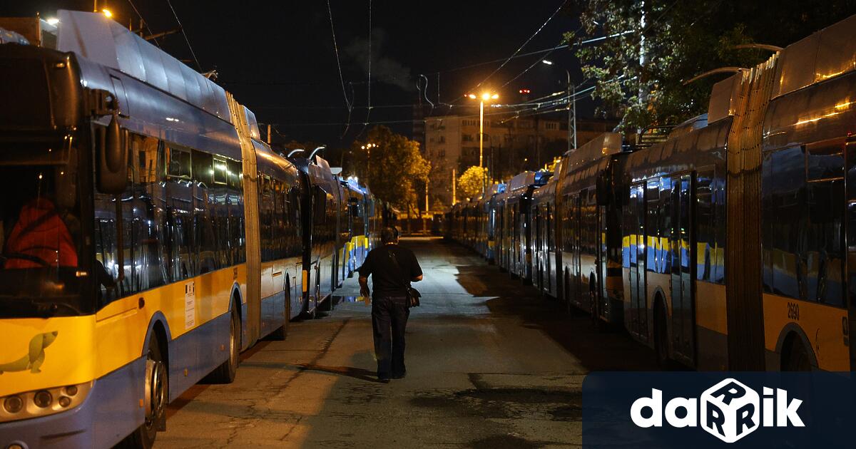 Столичният градски транспорт спря в 4 часа тази сутрин Протестът