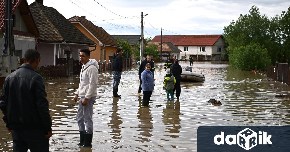Голяма част от Румъния е обхваната от лошо време обилни