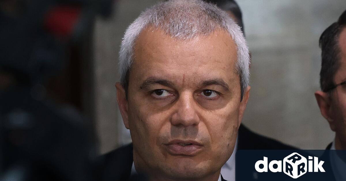 Лидерът на Възраждане Костадин Костадинов поиска оставката на правителството заради