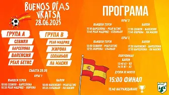 Футболна фиеста по испански на стадиона във Враца