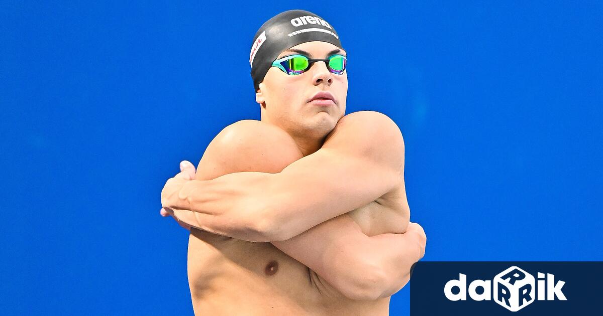 Петър Мицин спечели сребърен медал на 200 метра свободен стилот