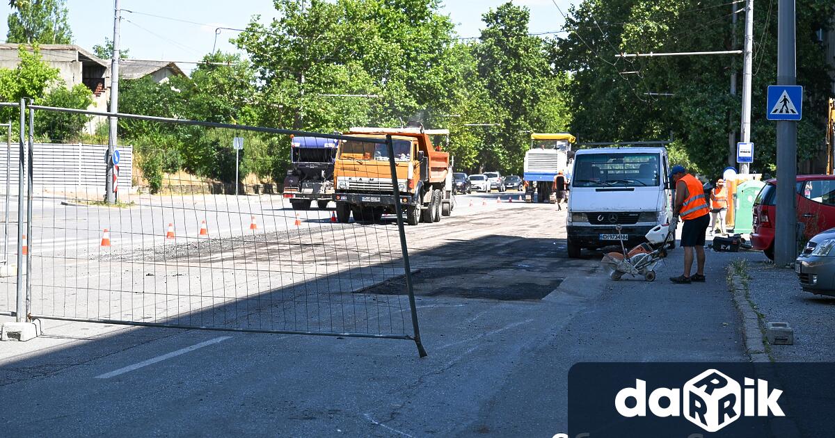 Ремонтът на булевард Хаджи Димитър който започна в средата на
