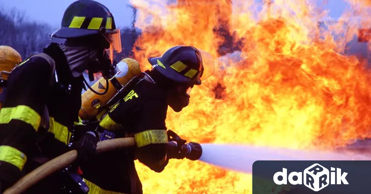 Голям пожар бушува между селата Васково в община Любимец и