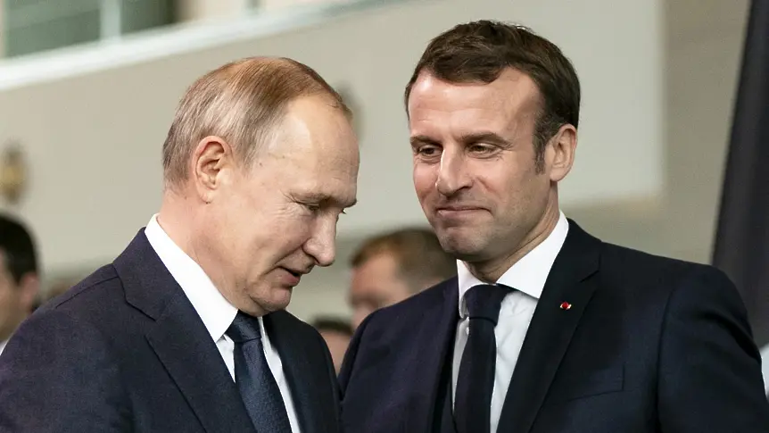 Първи разговор между Путин и Макрон от близо 3 години