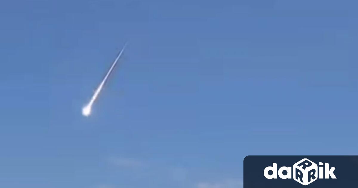 Множество хора са станали свидетели на падащо огнено кълбо в