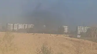 Голям пожар се разрази край Пазарджик