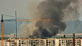 Голям пожар избухна в района на „Малашевци” в София