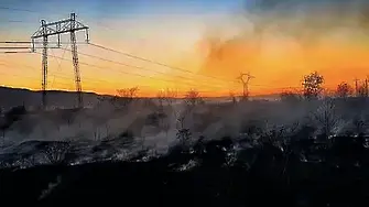 Голям пожар край Велико Търново задейства системата BG-Alert 