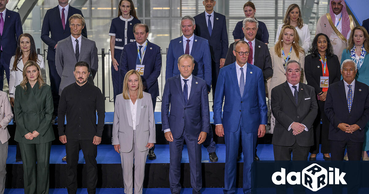 Лидерите участващи в конференцията в Рим на която България е