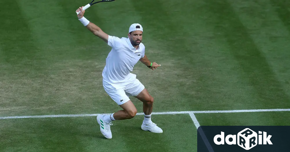 Контузия спряГригор Димитровна Уимбълдън Първата ракета на България водеше с 2 0