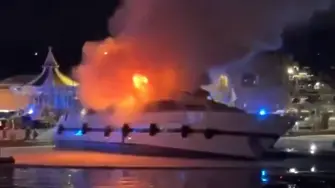 Суперяхтата Sea Lady II изгоря в Сен Тропе