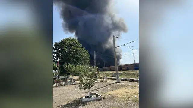 Пожар избухна в района на ТЕЦ „Бобов Дол“