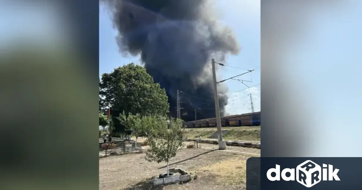 Пожар е избухнал в района на ТЕЦ Бобов дол съобщи