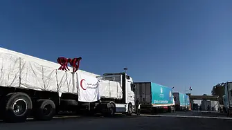 Първите камиони с хуманитарна помощ за Газа преминаха днес през „Рафах”