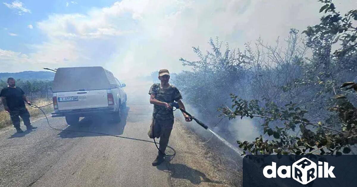 Продължава борбата с големия пожар в Сакар който обхвана над
