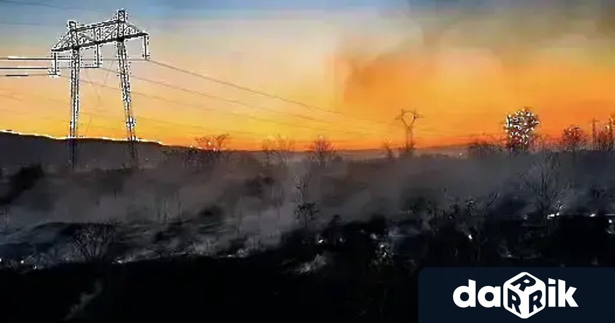 Голям пожар е бил овладян тази сутрин в Регионалното депо