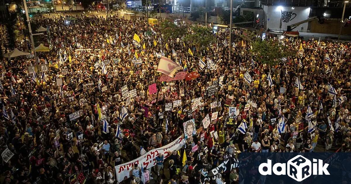 Многохилядни протести в Тел Авив с призив за незабваното освобождаване