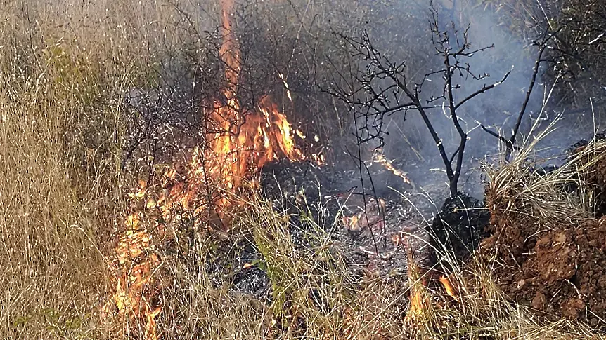 Дъжд заваля в района на пожара в село Илинденци