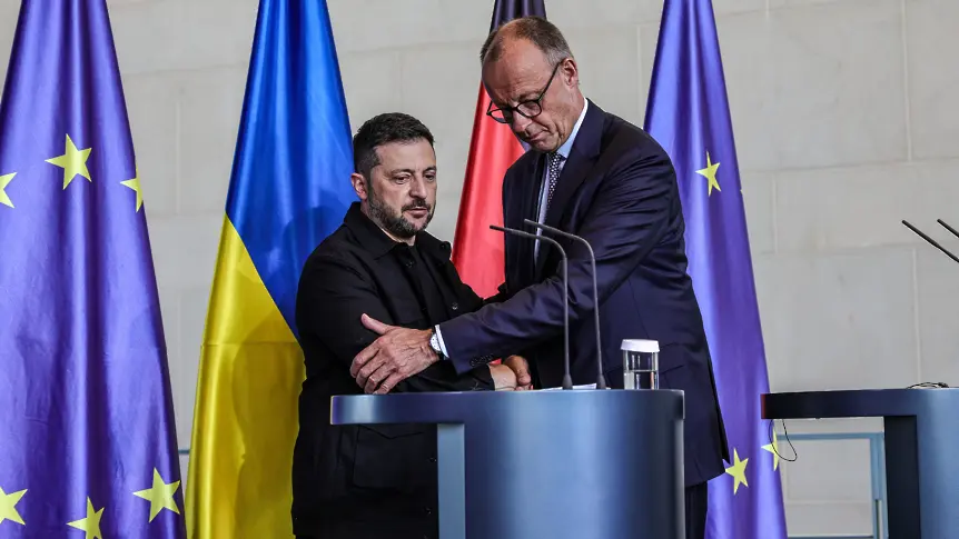 Зеленски, Макрон и Мерц изключиха възможността за предаване на украински територии на Русия