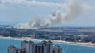 Пожар гори и в близост до Аквапарка в Несебър