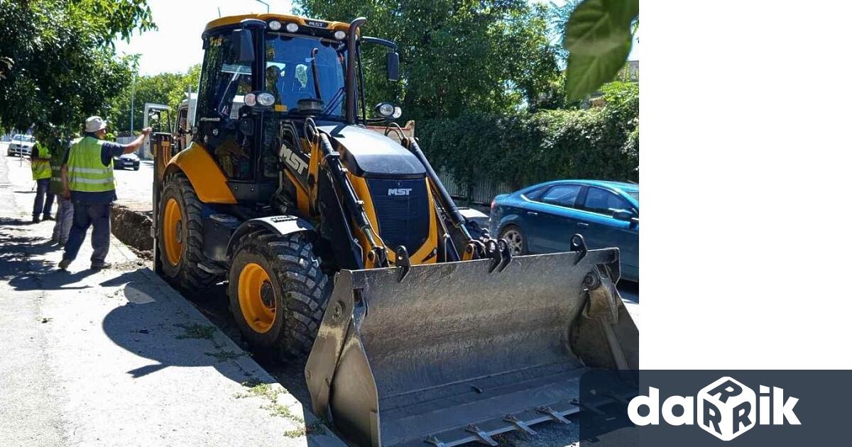Реконструкцията на водопровод по ул Георги Кочев продължава Строително ремонтните