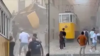 Трамвай дерайлира и в Лисабон - 15 души са загинали, има и ранени