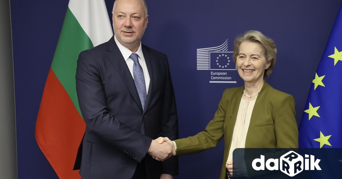 Премиерът Росен Желязков и председателят на Европейската комисия Урсула фон