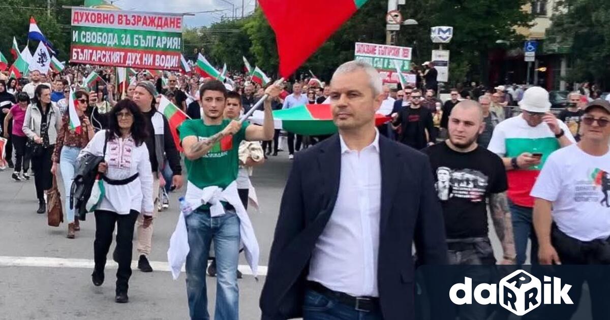 Лидерът на Възраждане Костадин костадинов заговори за протести срещу правителството