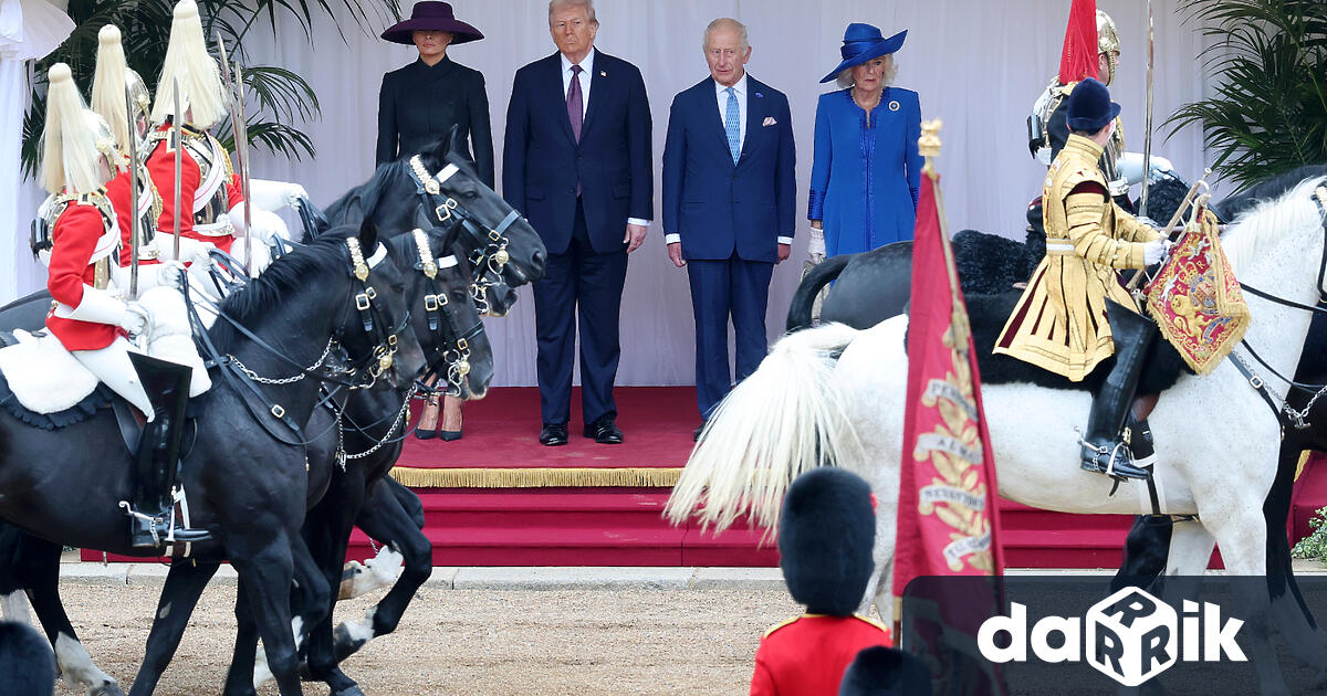 Британският крал Чарлз IIIпосрещна президента на САЩ Доналд Тръмп с