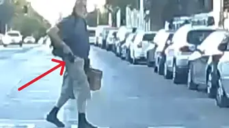 Пешеходец извади пистолет на шофьор посред бял ден в столицата (ВИДЕО)