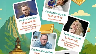 Георги Бърдаров, Георги Милков, Изабел Овчарова -Изи, Катя Антонова и още творци идват във Враца за фестивала „Книжен град“