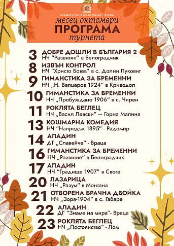 Драматично-куклен театър – Враца с богата програма през октомври след впечатляващата премиера на „Вишнева градина“